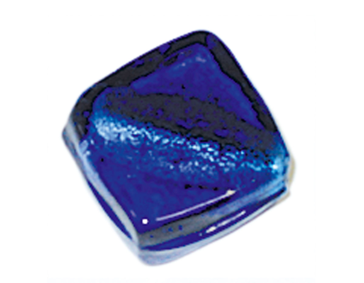 15170 Z15170 Perle en verre carree transparente bleu marine Innspiro