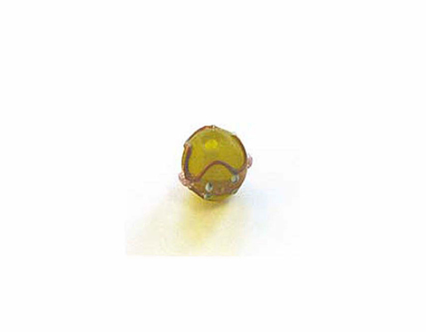 15226 Z15226 15226- Perles verre glace -Ronde avec relief- Innspiro