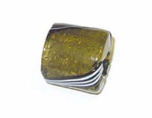 15312 Z15312 15312- Perles verre brillant -Cube raye- Innspiro - Article