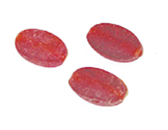 Z15430 15430 Cuenta de vidrio piedra ovalada glaseado rojo Innspiro - Ítem