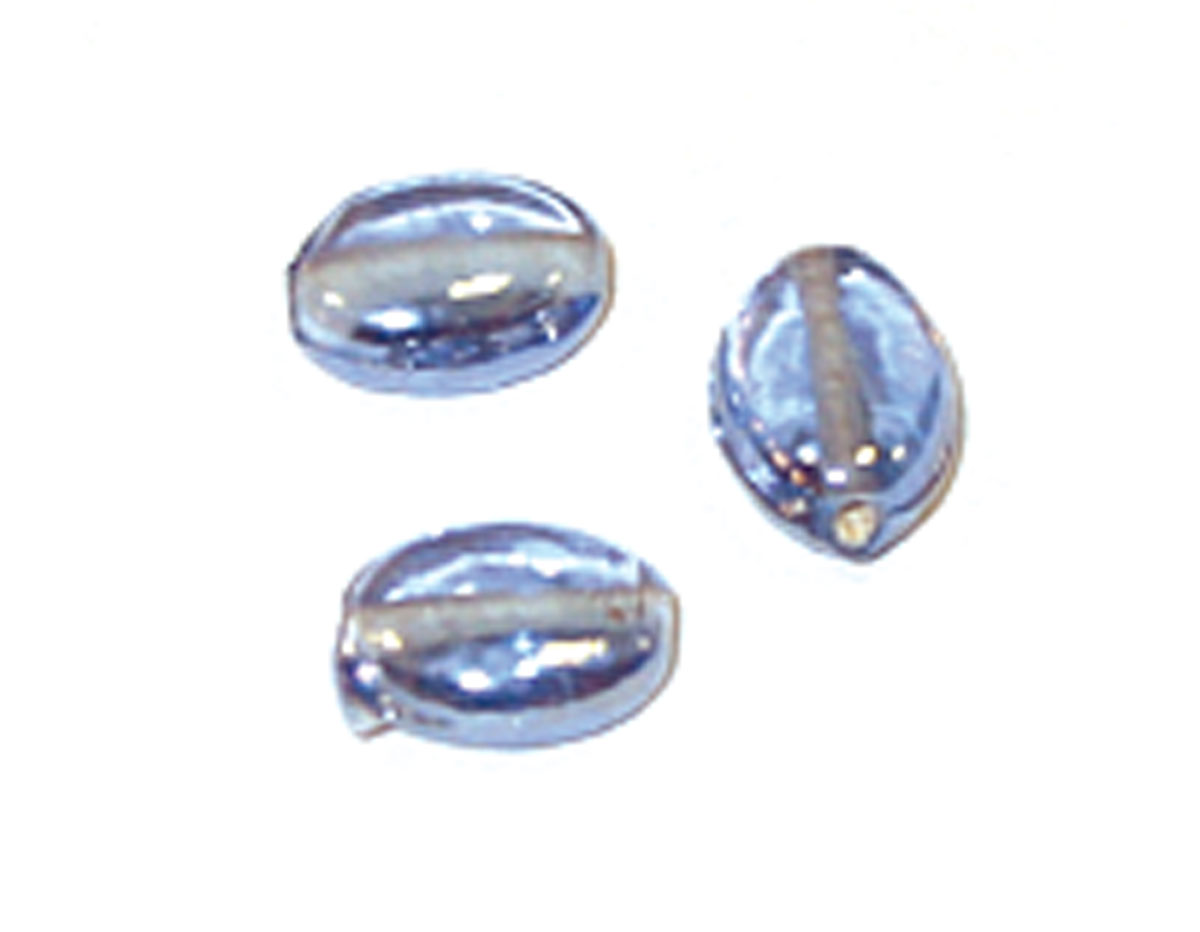 15439 Z15439 Perle en verre pierre ovale transparente bleu ciel Innspiro