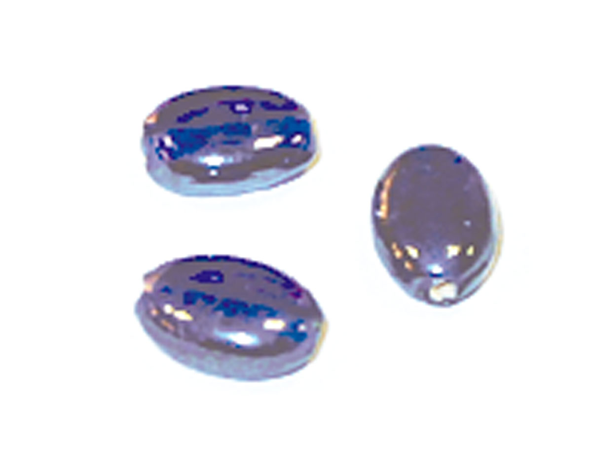 15440 Z15440 Perle en verre pierre ovale transparente bleu marine Innspiro
