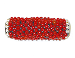 Z15472 15472 Perle metallique avec aluminium interieur et pieces incrustees cylindre rouge Innspiro - Article