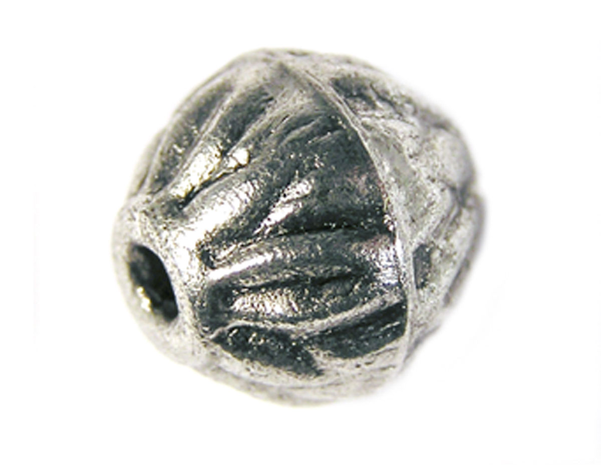 Z15480 15480 Perle metallique aluminium ovale argente Innspiro