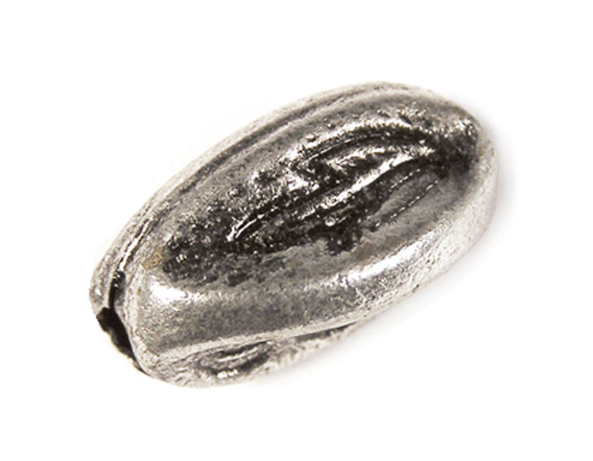 Z15482 15482 Perle metallique aluminium forme irreguliere argentee Innspiro