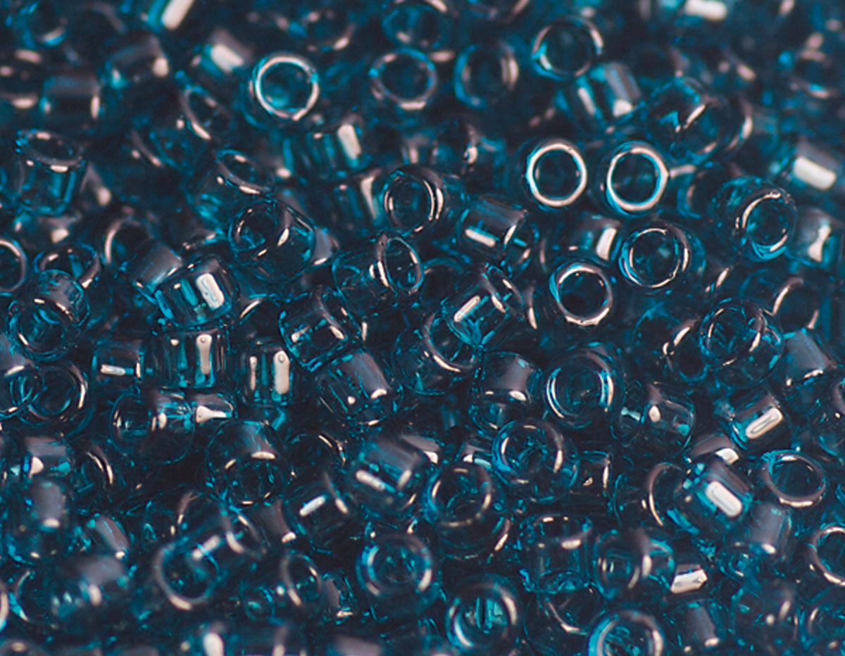Z156007BD 156007BD Z155007BD 155007BD Perles japonaises cylindre Treasure transparent turquoise Toho