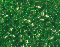 156007 Z155007 Z156007 155007 Perles japonaises cylindre Treasure transparent vert Toho - Article