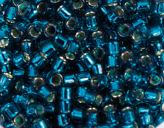 Z156027BD 156027BD Z155027BD 155027BD Perles japonaises cylindre Treasure argente bleu turquoise Toho - Article