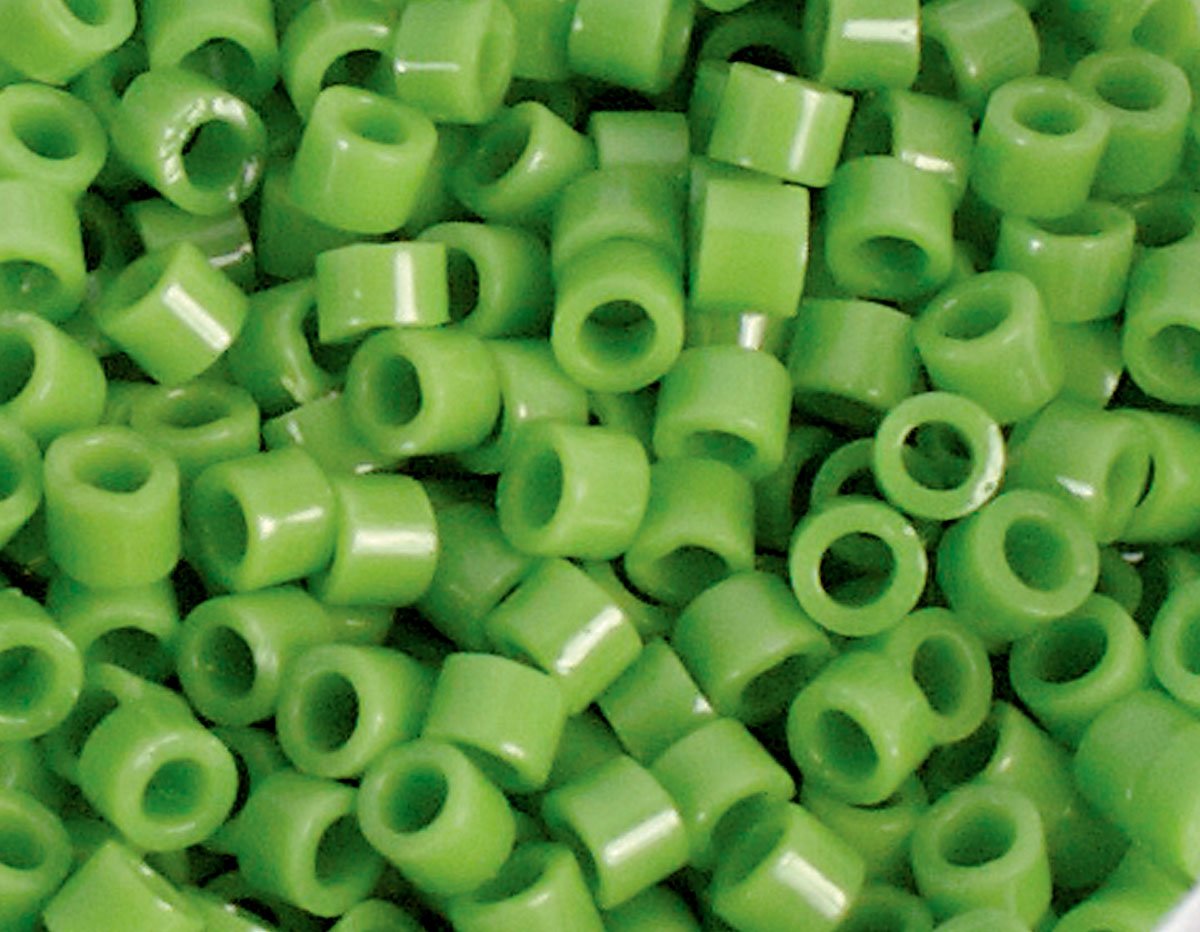 Z156047 156047 Z155047 155047 Perles japonaises cylindre Treasure opaque vert Toho