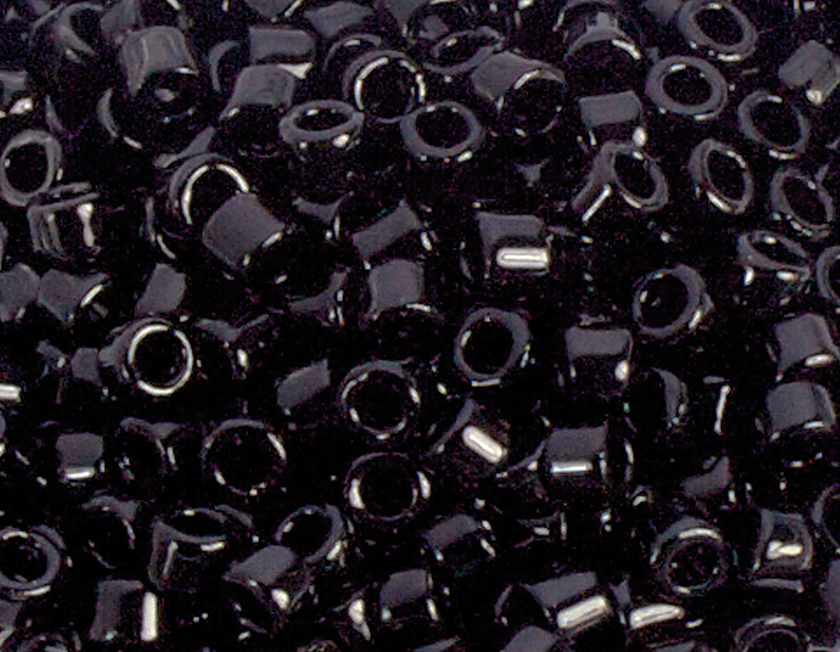 Z156049 156049 Z155049 155049 Perles japonaises cylindre Treasure opaque noir Toho