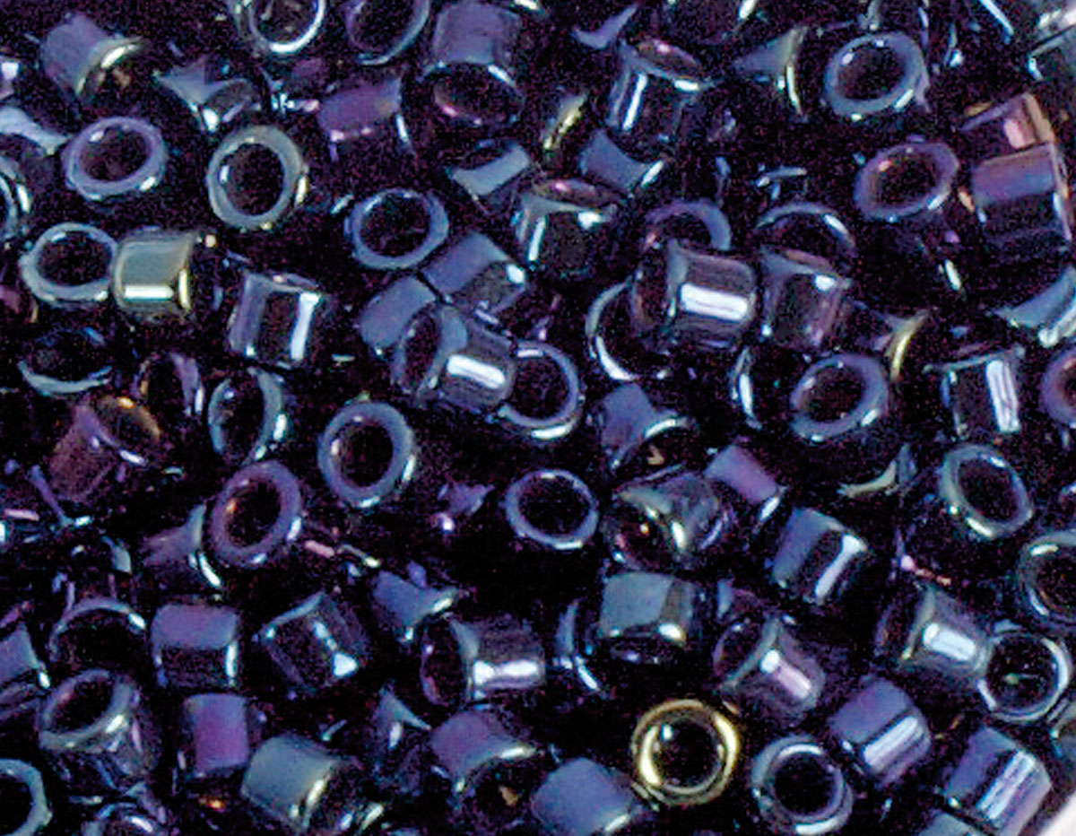 Z156082 156082 Z155082 155082 Perles japonaises cylindre Treasure metallique bleu multi couleur Toho