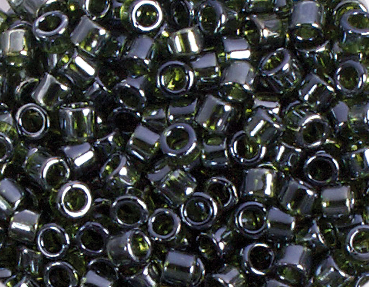 Z156119 156119 Z155119 155119 Cuentas japonesas cilindro Treasure brillante verde oliva Toho