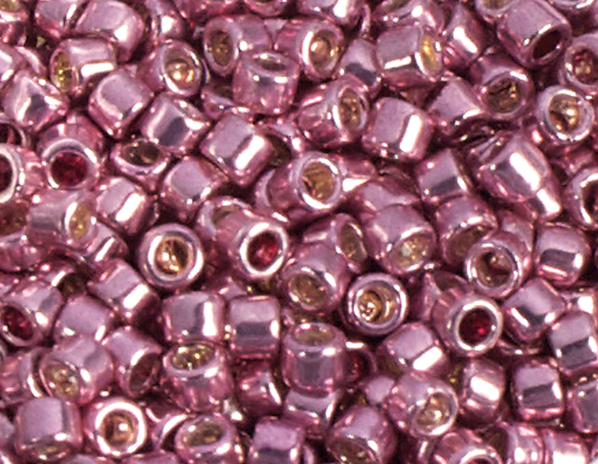 Z156553 155553 156553 Z155553 Perles japonaises cylindre Treasure galvanise rose Toho