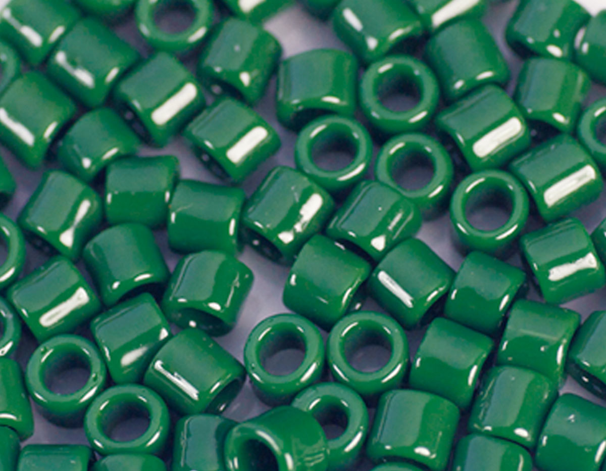 Z156847H 156847H Z155847H 155847H Perles japonaises cylindre Treasure opaque vert fonce Toho