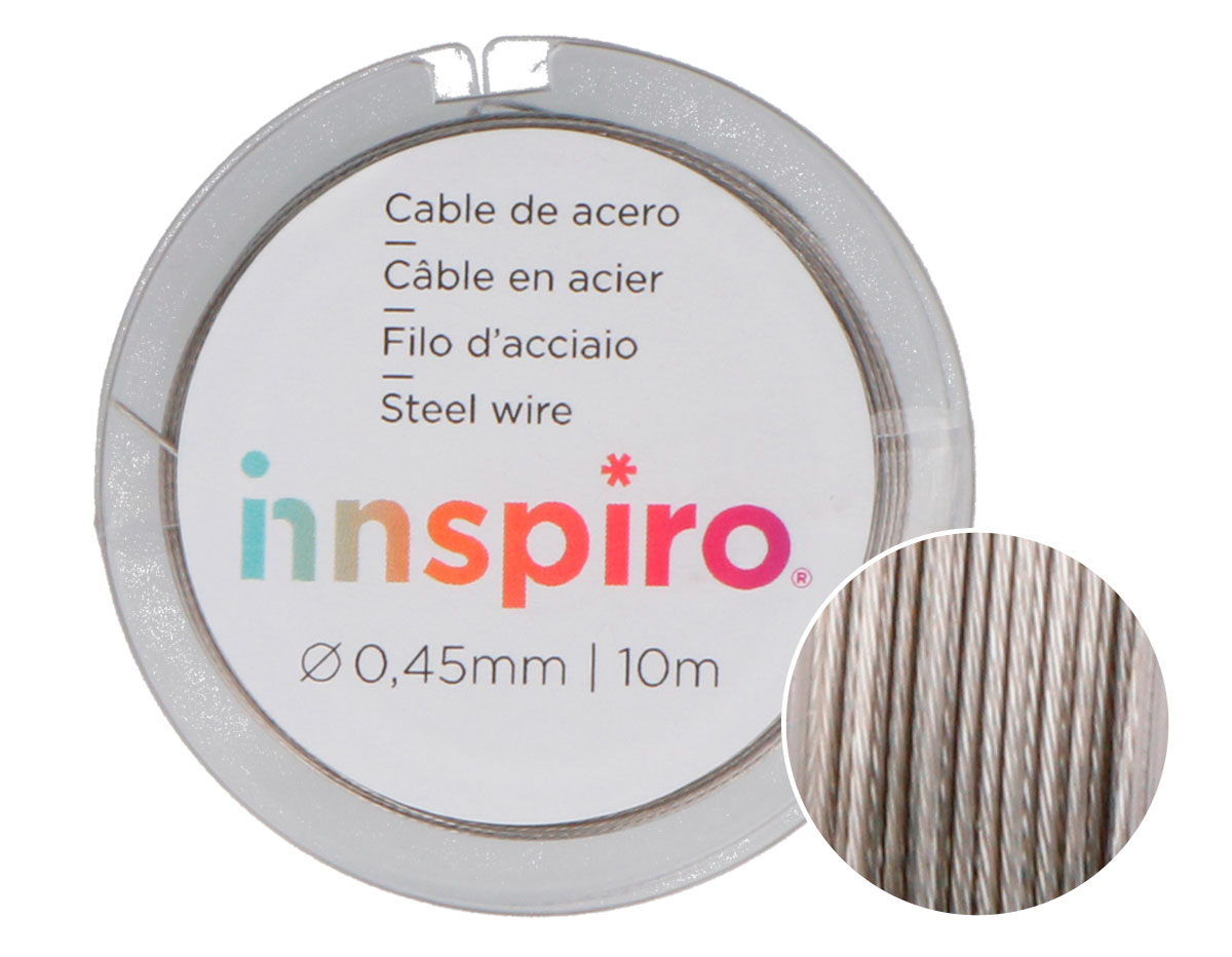 15961 Cable acero plateado Innspiro