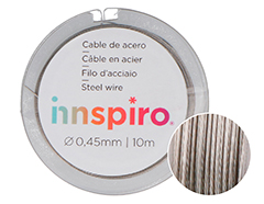 15961 Cable acero plateado Innspiro - Ítem