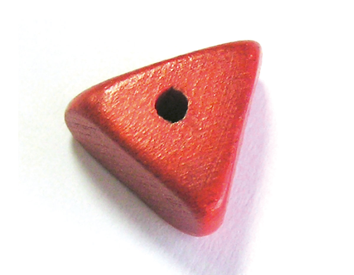 16001 Cuenta madera triangulo rojo Innspiro