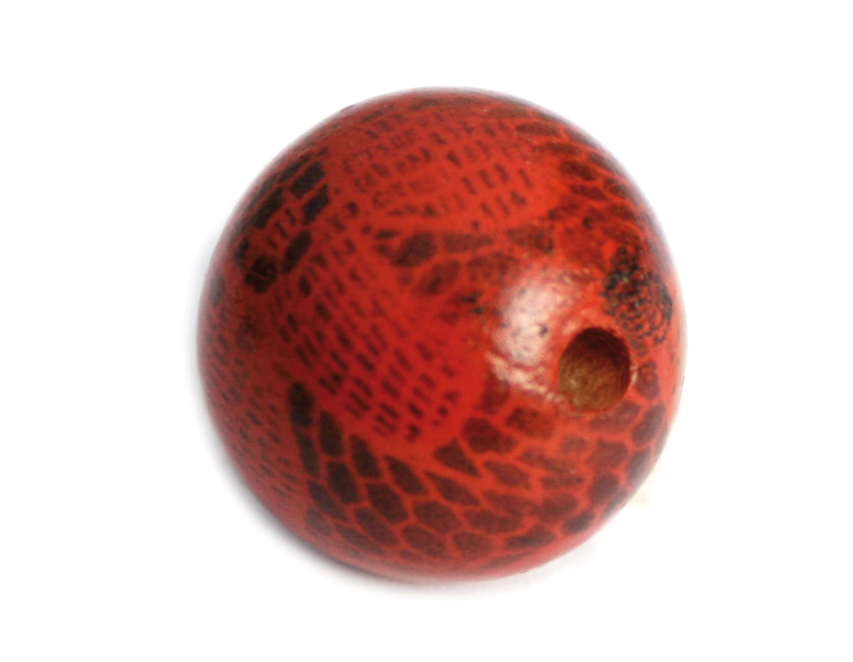 16003 Perle bois boule rouge Innspiro