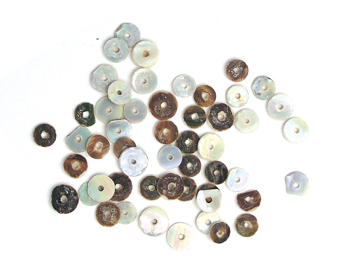 16059 Perle coquille de perle mere disque blanc Innspiro