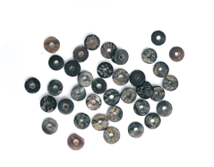 16060 Perle coquille de perle mere disque marron fonce Innspiro - Article