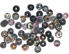 16063 Perle coquille de perle mere disque marron Innspiro - Article