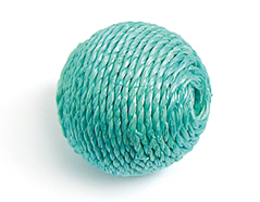 Z16507 16507 Perle bois boule doublee avec cordon turquoise Innspiro - Article
