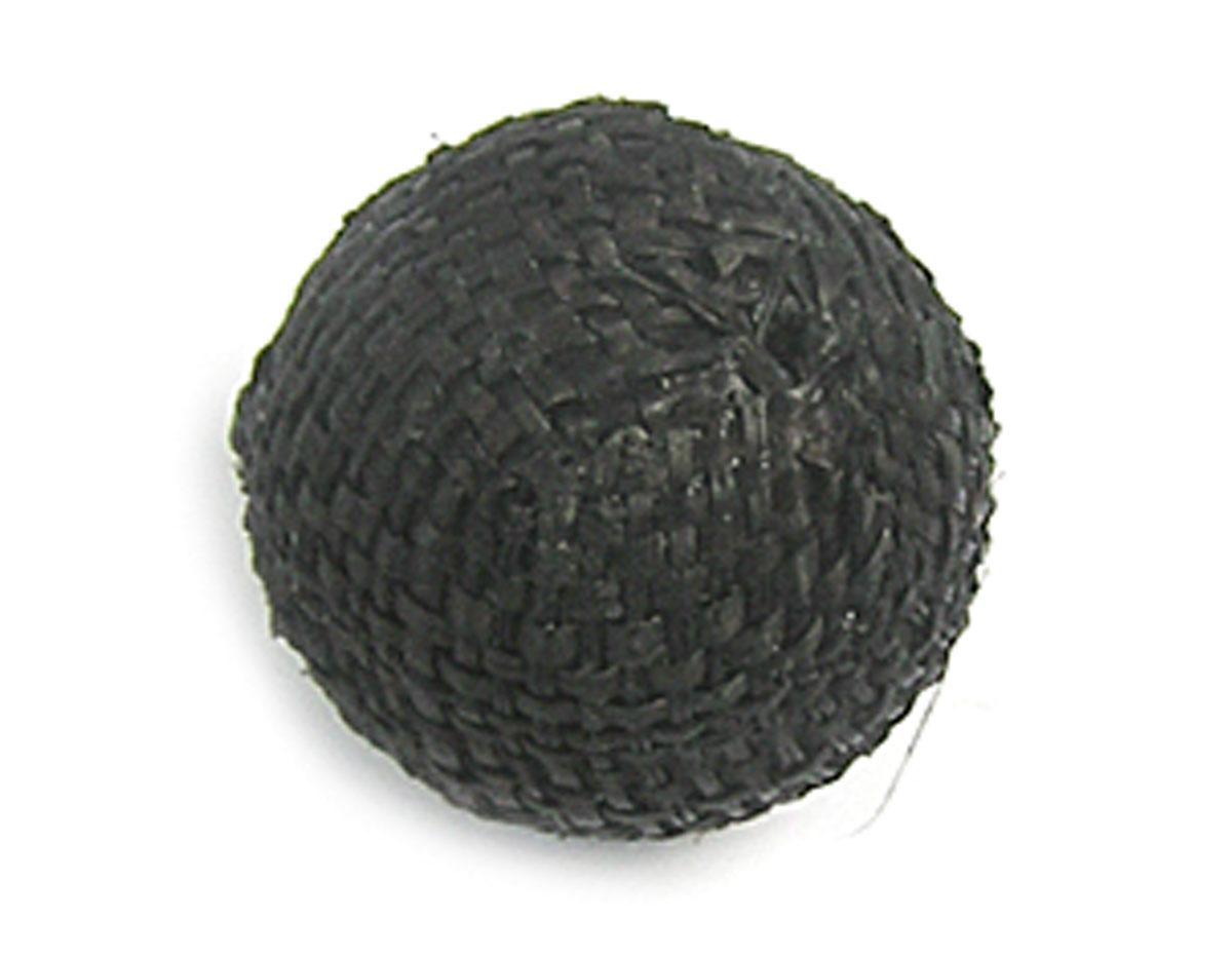 Z16511 16511 Cuenta madera bola forrada con tela negra Innspiro