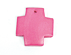16625 Z16625 Colgante madera cruz encerada rosada Innspiro - Ítem