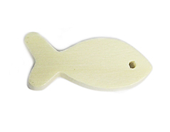 16630 Z16630 Pendentif bois poisson cire blanc Innspiro - Article