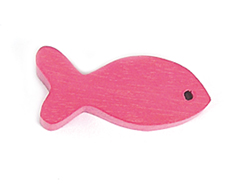 Z16635 16635 Colgante madera pez encerada rosada Innspiro - Ítem