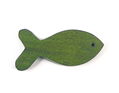 Z16638 16638 Pendentif bois poisson cire vert Innspiro - Article