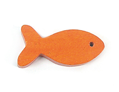 16639 Z16639 Pendentif bois poisson cire orange Innspiro - Article
