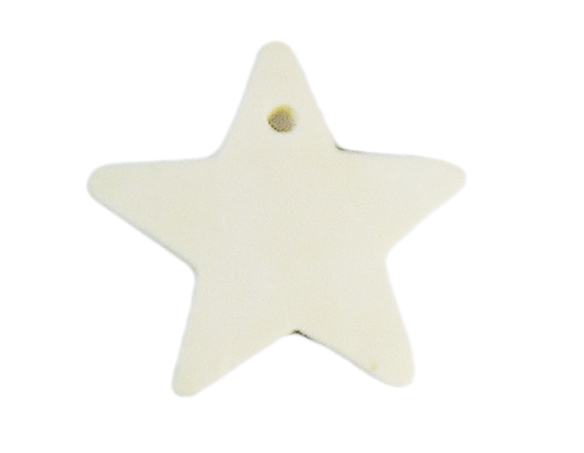 16670 Z16670 Colgante madera estrella encerada blanca Innspiro