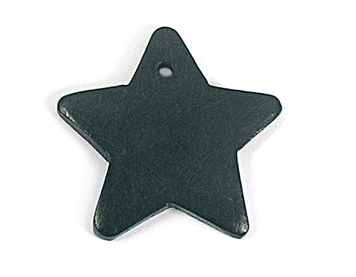 Z16671 16671 Colgante madera estrella encerada negra Innspiro