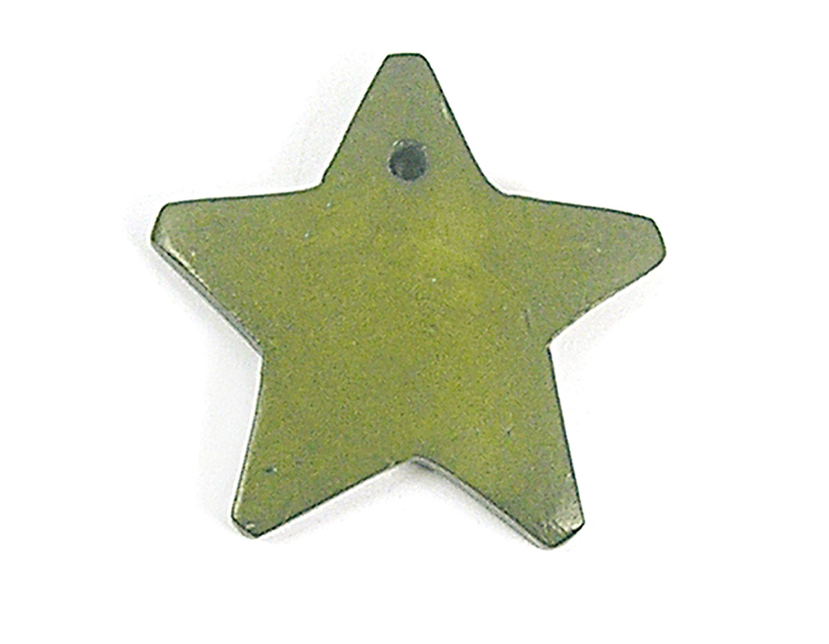 Z16678 16678 Colgante madera estrella encerada verde Innspiro