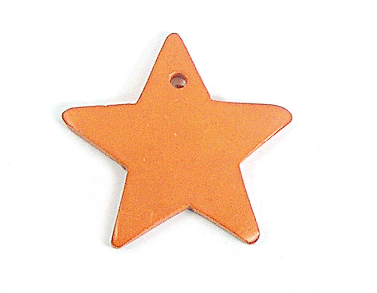 Z16679 16679 Colgante madera estrella encerada naranja Innspiro