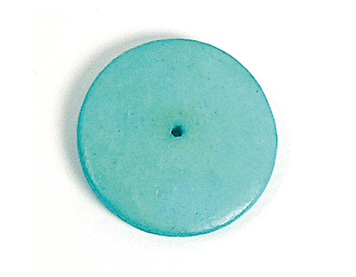 Z16717 16717 Pendentif bois disque cire turquoise Innspiro