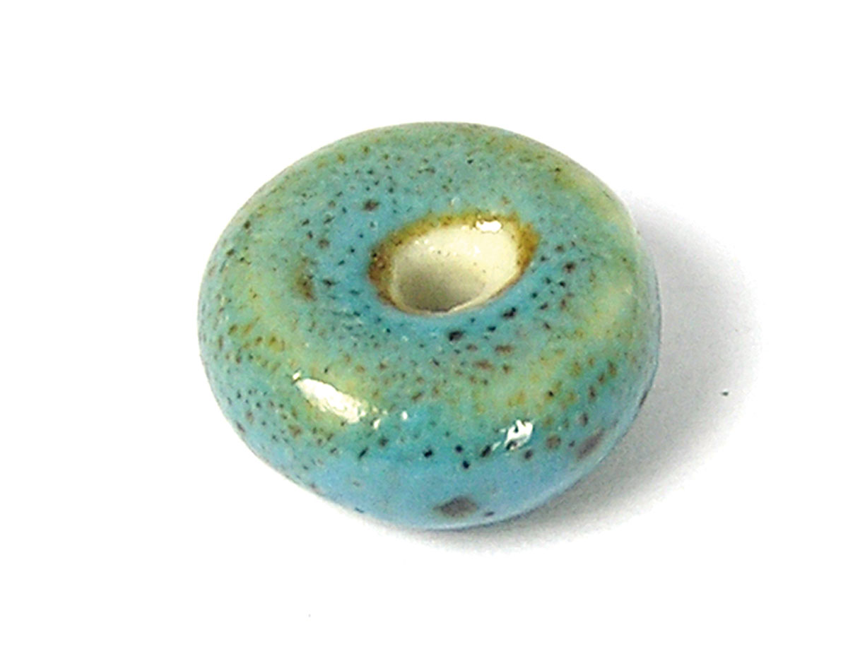 17106 Z17106 Perle ceramique disque bleu Innspiro