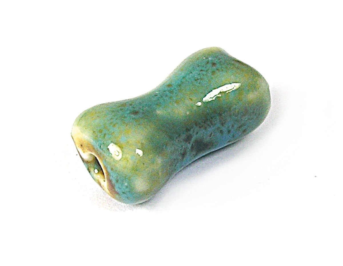 Z17107 17107 Perle ceramique forme irreguliere bleue Innspiro