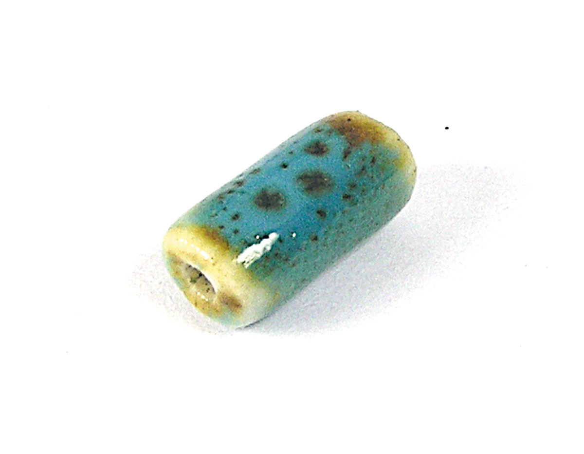 17108 Z17108 Cuenta ceramica cilindro pequeno azul Innspiro