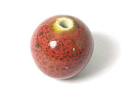 Z17114 17114 17123 Z17123 Perle ceramique boule rouge Innspiro - Article