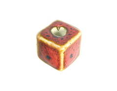 Z17118 17118 Perle ceramique cube rouge Innspiro - Article