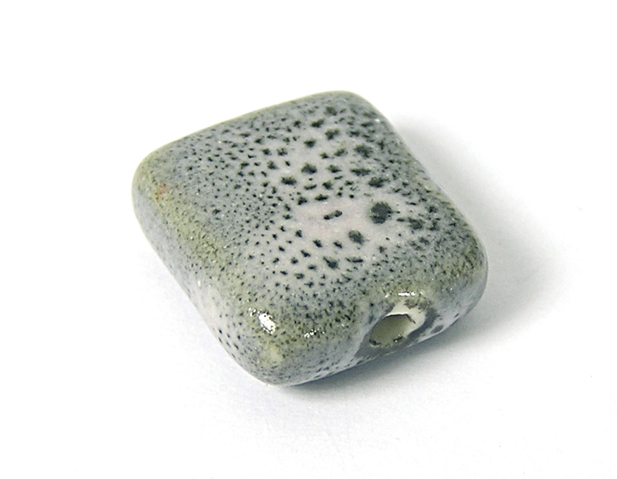 Z17129 17129 Perle ceramique carre gris Innspiro