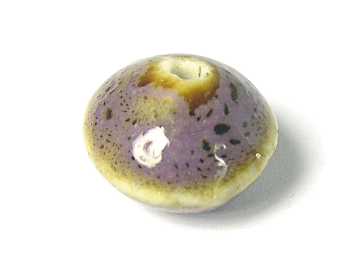 Z17139 17139 Cuenta ceramica forma irregular purpura Innspiro