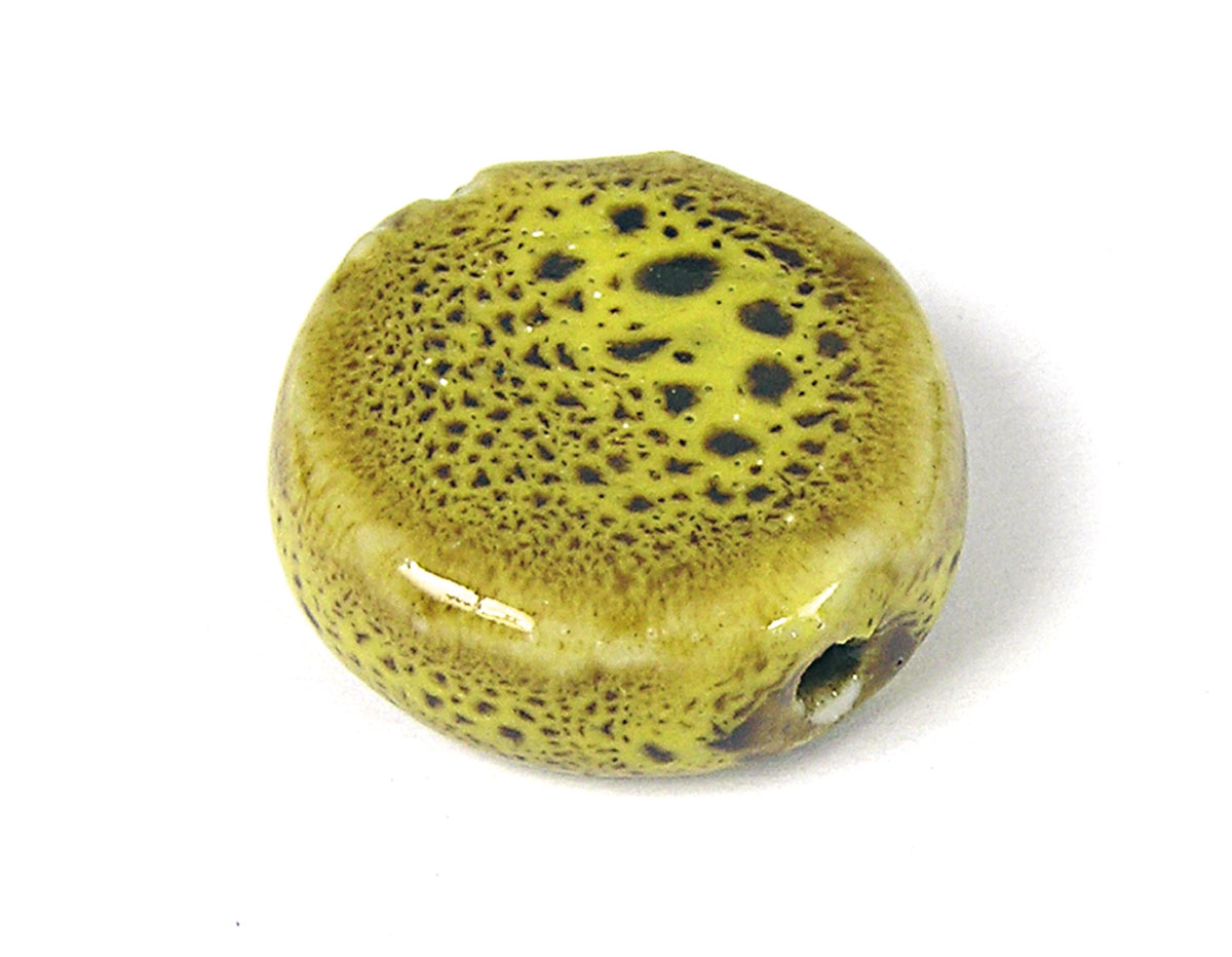 Z17143 17143 Perle ceramique disque jaune Innspiro