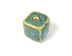 17145 Z17145 Perle ceramique cube bleu Innspiro - Article
