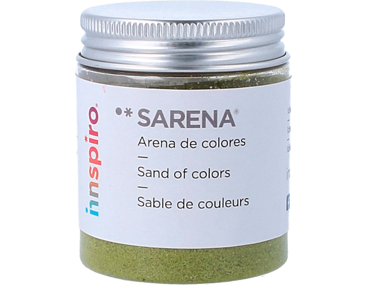 1715 Arena de colores verde amarillo Sarena