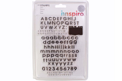 17337 Set tampons acryliques Alphabet imprimerie 14x18cm Innspiro - Article