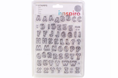 17338 Set tampons acryliques Alphabet bois 14x18cm Innspiro - Article