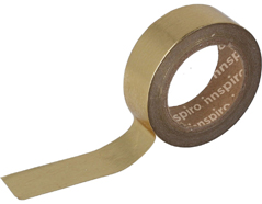 17411 Cinta masking tape Washi foil dorado 15mm x10m Innspiro - Ítem